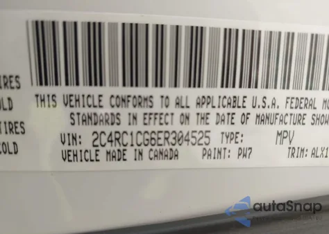 2014 Chrysler Town & Country Touring-L from USA, damaged, VIN 2C4RC1CG6ER304525